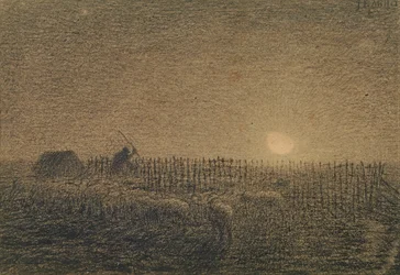 The Shepherd at the Fold by Moonlight (hiili paperille)